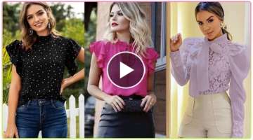 BLUSAS MODA CASUAL Y FORMAL 2021 | BLUSAS PARA DISTINTAS COMBINACIONES MUJER MODERNA 2022